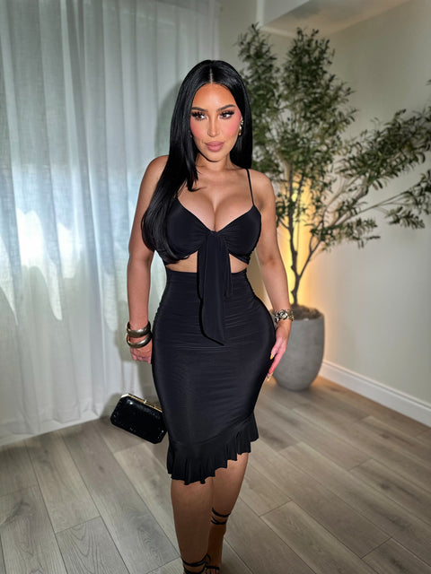 Bianca Black Dress