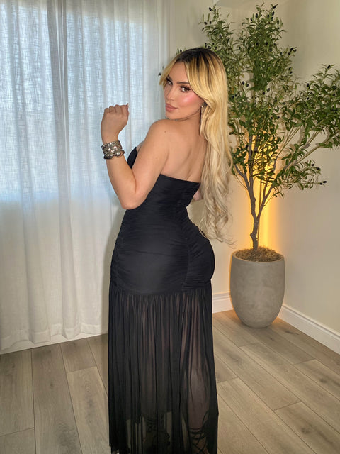 Clara Black Maxi Dress