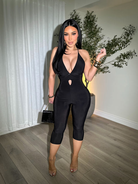 Temptation Black Jumpsuit