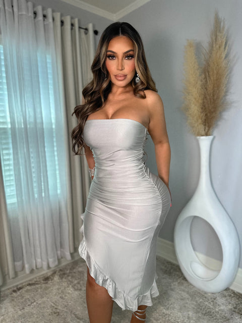 ChaCha Silver Dress