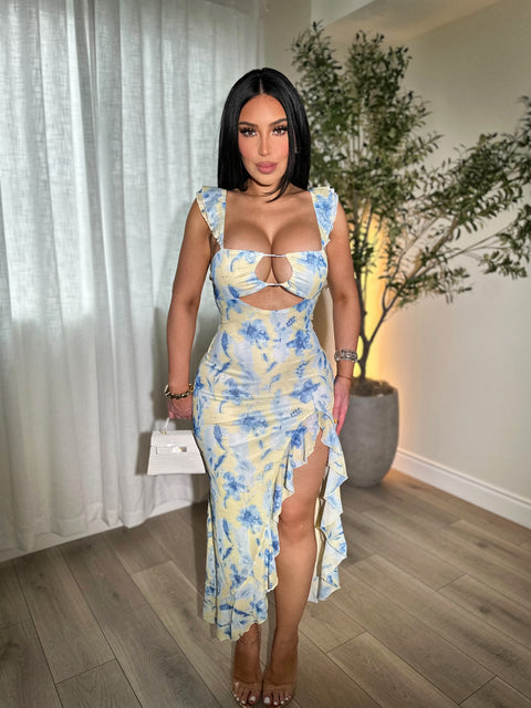 Bluebell Ruffle Maxi