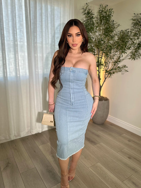 Sophie Light Denim Dress
