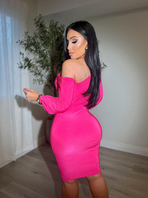 Upscale Hot Pink Dress