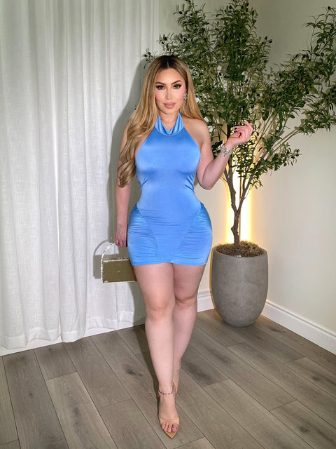 Porcha Blue Mini Dress