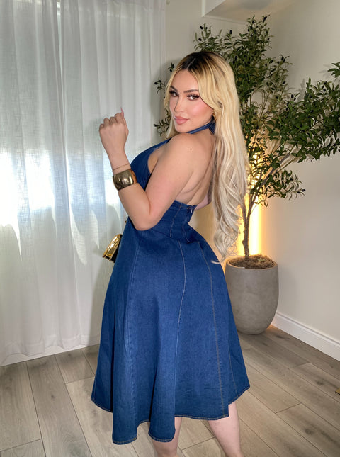 The Valencia Halter Dress