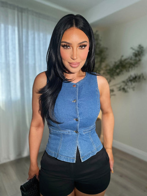 Denim Darling Vest
