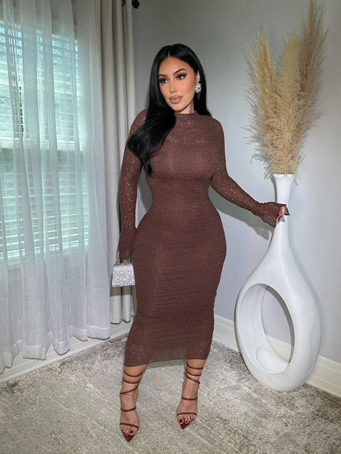 High Maintenance Mocha Dress