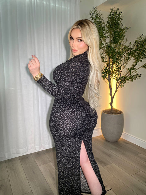 Isabella Leopard Skirt Set