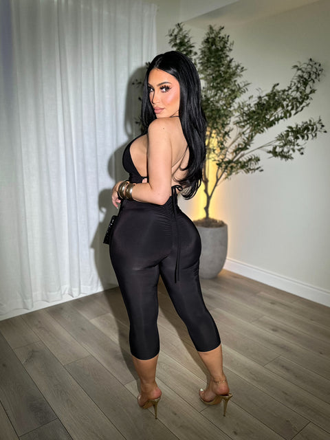 Temptation Black Jumpsuit