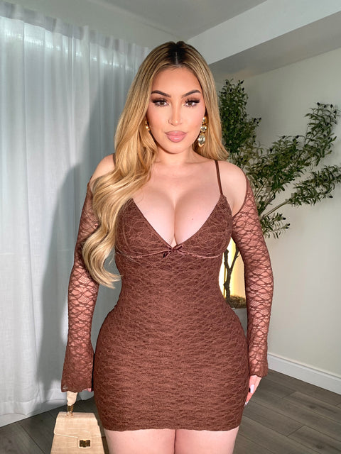 Marissa Brown Two Piece Dress