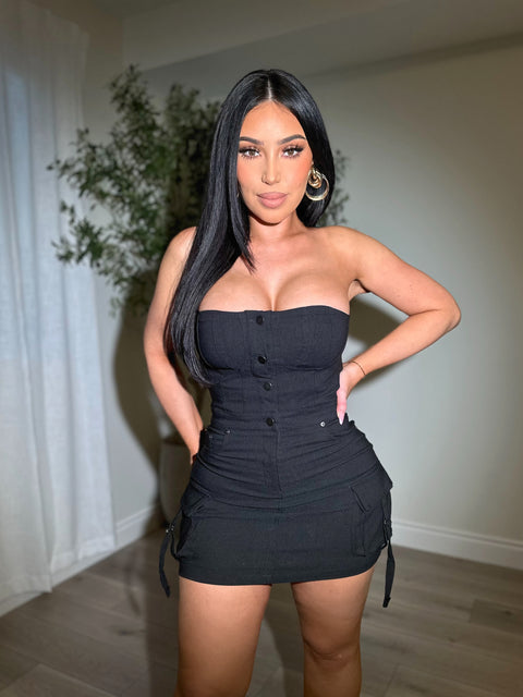 Wild Quest Black Dress