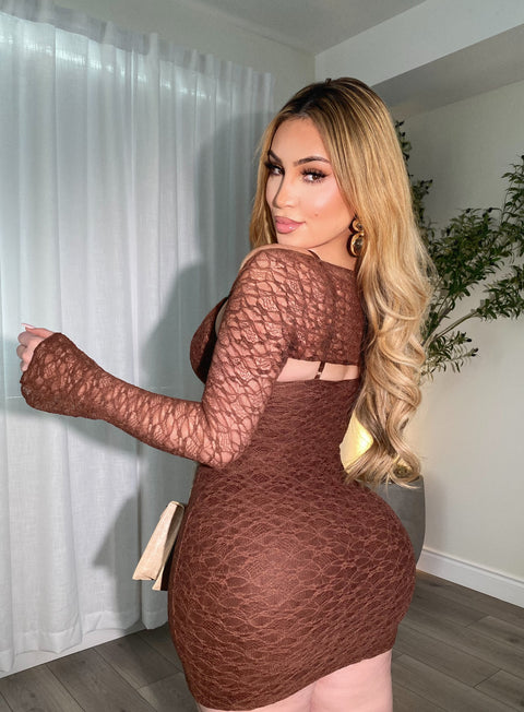 Marissa Brown Two Piece Dress
