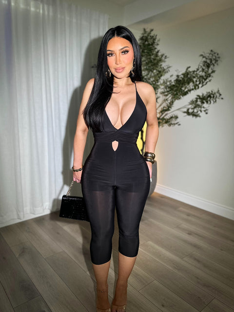 Temptation Black Jumpsuit