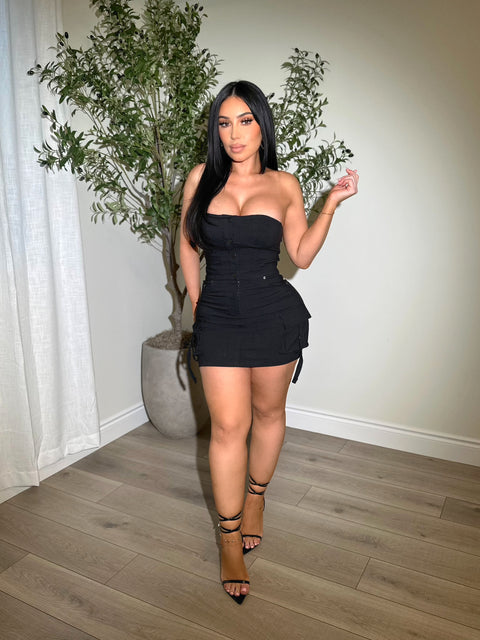 Wild Quest Black Dress