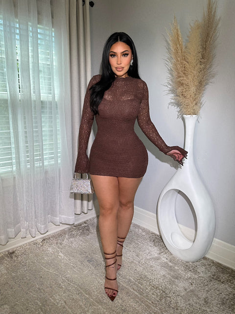 High Maintenance Mini Mocha Dress