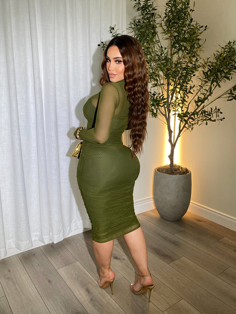 Dashing Olive Dress
