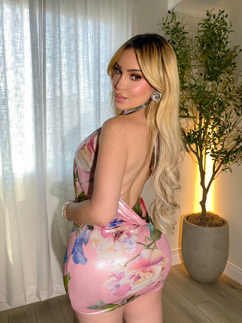 Isla Petal Pink Mini Dress
