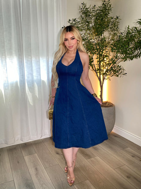 The Valencia Halter Dress