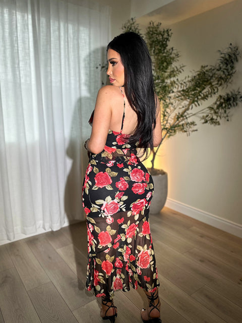 Rose Romance Black Set