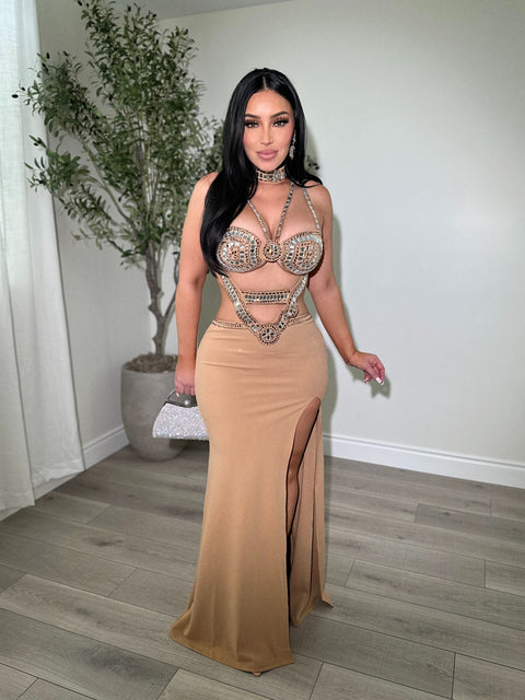 Stunning Nude Gown