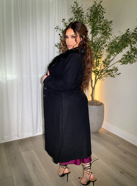 Date Nights Black Coat