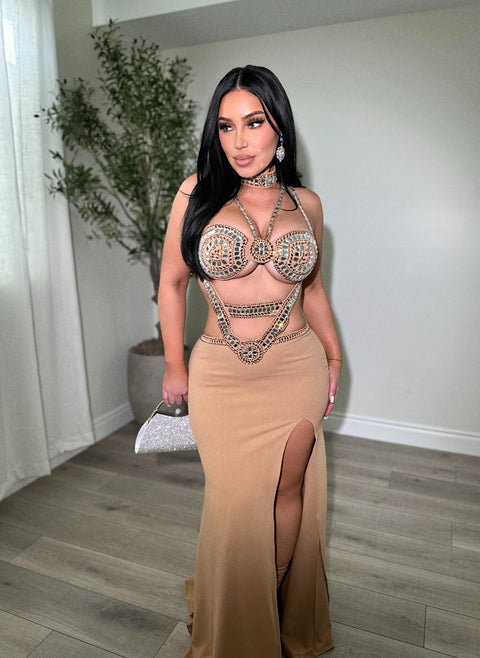 Stunning Nude Gown