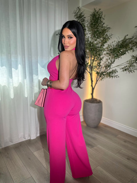 Executive Pink Jumpsuit